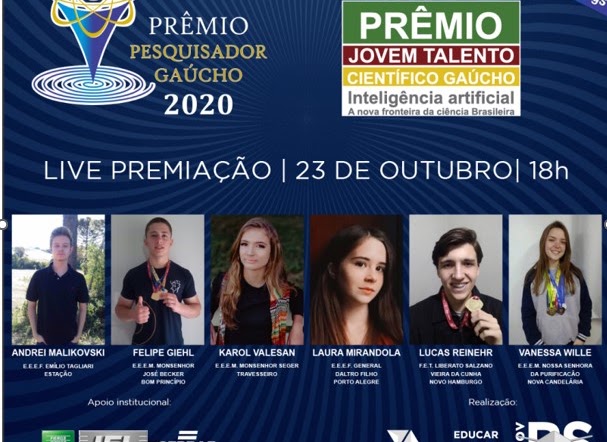 Prêmio Jovem Talento Científico Gaúcho 2020