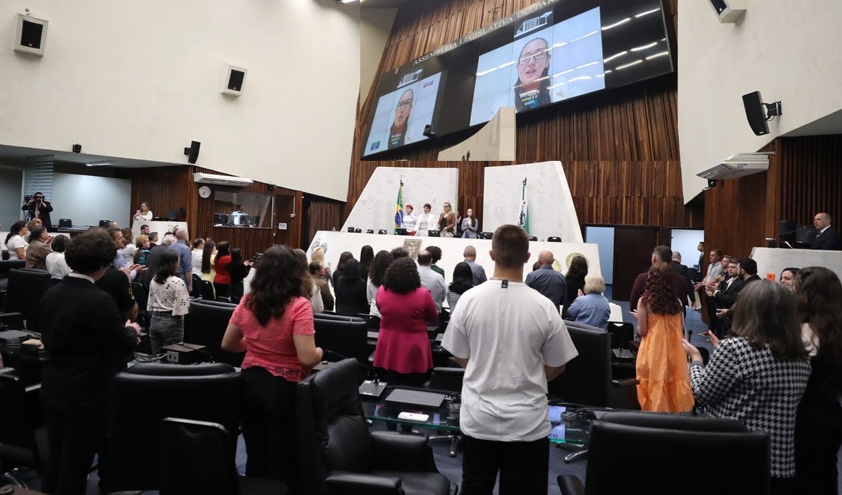 Cerimônia de premiação em Paraná